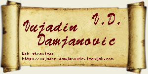 Vujadin Damjanović vizit kartica